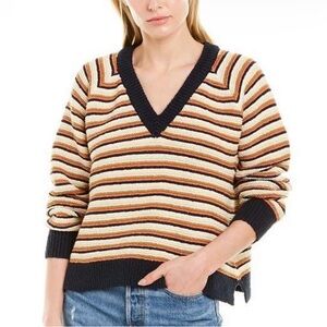 Madewell Arden V-Neck Crop Pullover Sweater